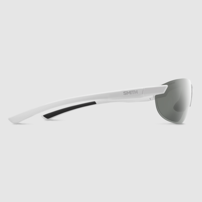 Smith Parallel 2 Sunglasses Matte White/Polarized Platinum Mirror-3